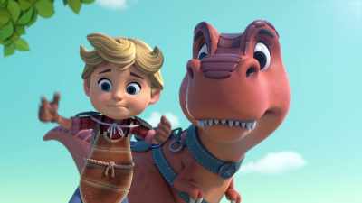 There. See what happens? Big, big trouble! - Dino Ranch