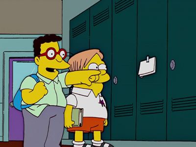 There seems to be a note on your locker! - The Simpsons