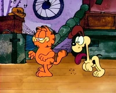 There should be some great Halloween costumes up here somewhere - Garfield in Disguise