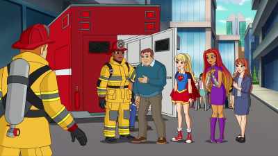 There was smoke everywhere. I couldn't see anything. - DC Super Hero Girls: Intergalactic Games