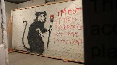 There was some talk that people
might try to come in - Saving Banksy