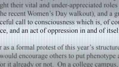 There were students who worked
on campus - No Safe Spaces