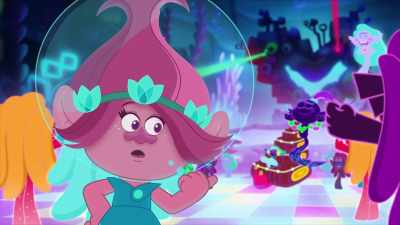 ‐ There. That's Synth.
Make friends with him - Trolls: TrollsTopia