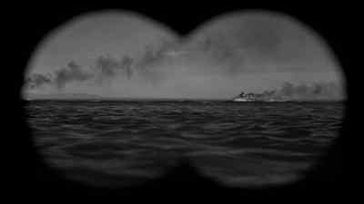 There!
There she is, pulling up with the convoy. - Run Silent Run Deep