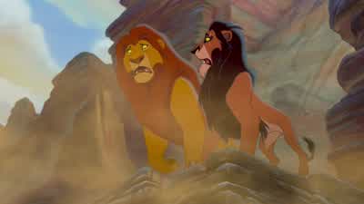 There! There on that tree! Hold on, Simba! Dad! - The Lion King