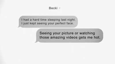 There were these texts. - God Forbid