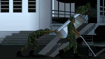 There was unusual activity
at the base. - Moment of Contact