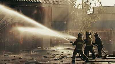 THERE WERE STILL
ABOUT 40 FIRES BURNING - LA 92