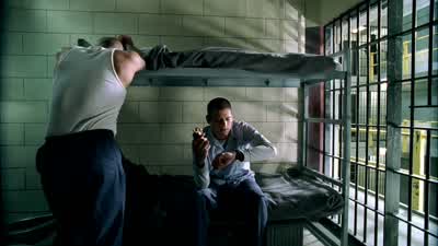 - There. - What? - Prison Break