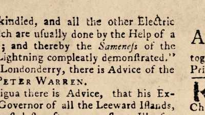 "Thereby," he wrote
of his experiment, - Benjamin Franklin
