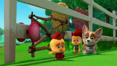 There'll be no more
broken fences, I promise. - The Chicken Squad