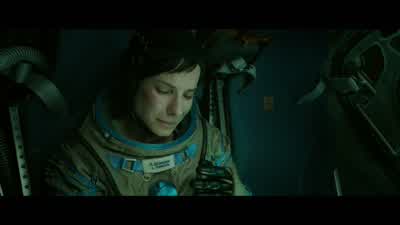 There's a baby with you, huh? - Gravity