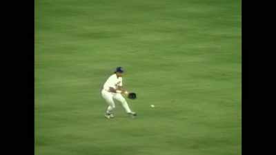 There's a base 
hit into the left field. - Facing Nolan