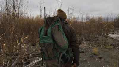 THERE'S A BEAR AROUND JUST
MAKIN' HIS WAY UPRIVER. - The Last Alaskans