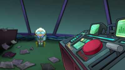 There's a button on the
control panel over there - Big City Greens the Movie: Spacecation