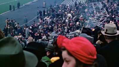 There's a buzz building
inside Municipal Stadium. - The Pacific War in Color