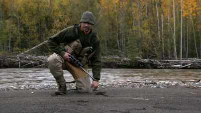 There's a creek over here,
so I'm going to walk around - Life Below Zero: Next Generation