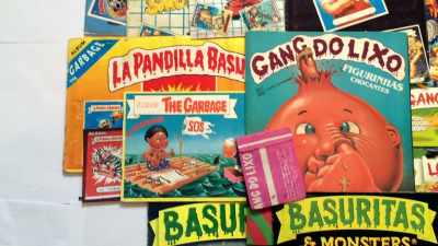 There's a few wrappers in there. - 30 Years of Garbage: The Garbage Pail Kids Story