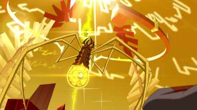 There's a giant
spider mushroom thing - Justice League Action