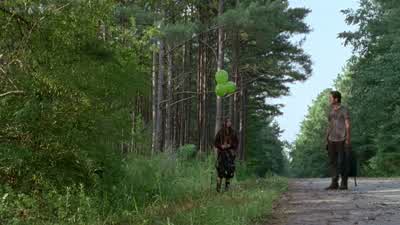 There's a helium tank in those shrubs. - The Walking Dead