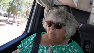 There's a lady watering her garden. - Miriam Margolyes: Australia Unmasked