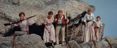 There's a man getting squashed - Swiss Family Robinson