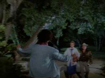 There's a man!
There's a man in there! - Murder, She Wrote