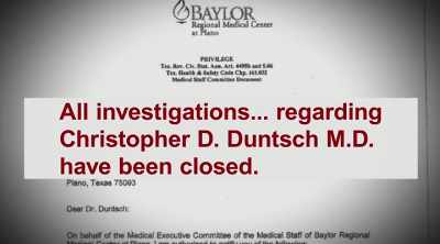 There's a national data bank - Dr. Death: The Undoctored Story