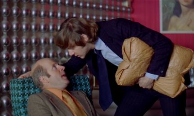 There's a strange fellow sitting on the sofa - A Clockwork Orange