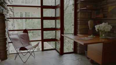 There's a wonderful
feeling of security here, - Frank Lloyd Wright: The Man Who Built America