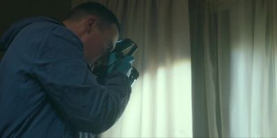 There's blood spatter
on the curtains. - Silent Witness
