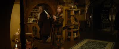 No No There's nobody homeGo away and bother somebody elseThere's far too many Dwarves in my dining room as it isIf this is some clot head's idea of a jokeI can only say it is in verypoor taste - The Hobbit: An Unexpected Journey