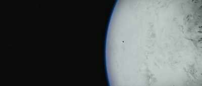 There's ice on this world,
but no atmosphere. - Alien Worlds