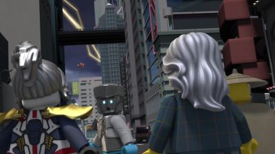 There's Jay.
-He's almost at the tower. - Ninjago: Masters of Spinjitzu