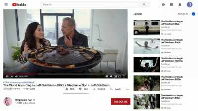 "There's so much going on
on social media" - The World According to Jeff Goldblum