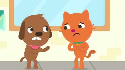 There's no cheese, no crust, no sauce, - Sago Mini Friends