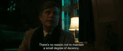 There's no reason not to maintain
a small degree of decency. - The Marco Effect