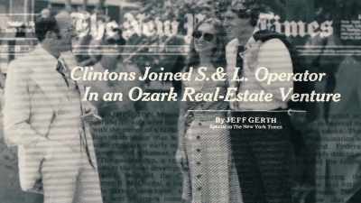 There's nothing in the
piece I wrote that says - The Clinton Affair