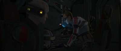 There's one big problem.
Omega's on the ship. - Star Wars: The Bad Batch