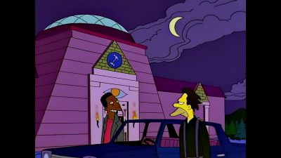 There's our
secret meeting place. - The Simpsons