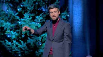 There's passive-aggressive embroidery
on scatter cushions... - Jack Whitehall: Christmas with my Father