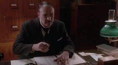 There's something fishy about
the telegraph machine file. - Murdoch Mysteries