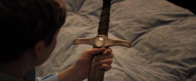 There's something written on the guard - The Kid Who Would Be King