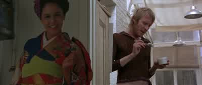 There's something wrong with this yoghurtIt's not yoghurt It's mayonnaise Oh right There we are then - Notting Hill