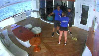 There's spilled drinks
over here, - Below Deck Down Under