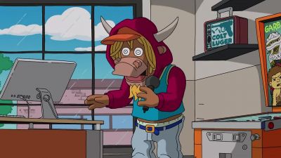 There's the yak. - The Simpsons