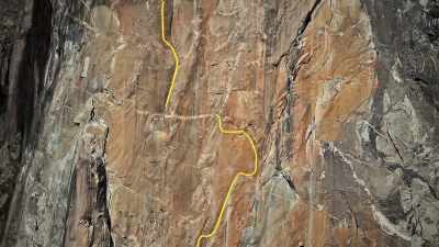 There's
this band of rock - The Dawn Wall