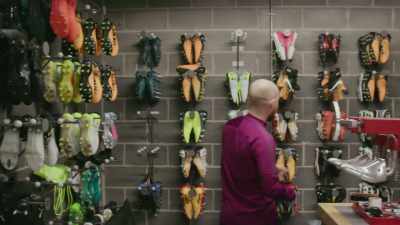 These are all the boots
that they train in. Some may be matched. - All or Nothing: Manchester City