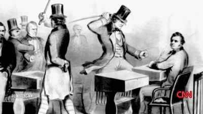 THESE ARE CANINGS, DUELS,
STABBINGS. - Lincoln: Divided We Stand
