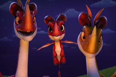 These are my new friends.
Laburn and Cinda. - Dragons: Rescue Riders